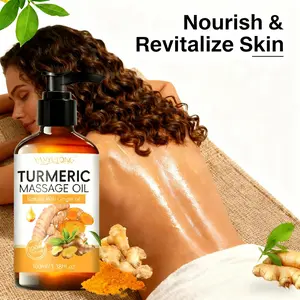 100ML Turmeric Aromatherapy Massage Oil Nourishing Oil Soothing Oil, Natural Plant Extracts, Warm Herbal Scent, Relaxes Muscles, Promotes Circulation, Gift & Self-Use