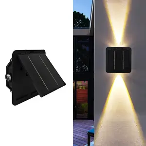 4/6/8 LED Beads Solar Wall Lamp Light Sensor Wear Resist LED Spot Light Solar Powered Wall-mounted Garden Fence Light