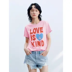URBAN REVIVO Women's 2026 Viral Stylish Pure Washable Short-Sleeve Round Neck T-Shirt - Thin, Comfortable, Stretch Cotton Streetwear Top, Shortsleeve