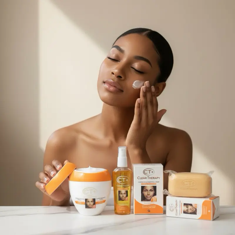 CT+ Clear Therapy Extract carrot Body Lotion - Extra Lightening Face & Body Moisturizer Cream for Soothing Repair, Hydrating Dry Skin, Flawless Complexion, 450 ml Single Jar