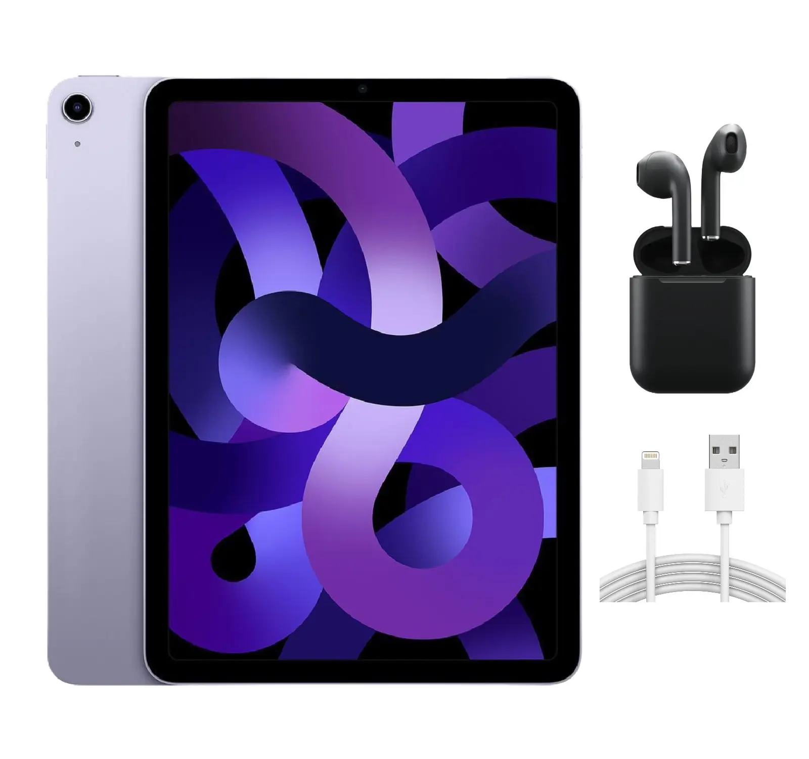 Refurbished Apple iPad Air 5 (2022) (WiFi + Cellular Unlocked) A2589 Good Condition with Wireless Earbuds& 1 Year Warranty