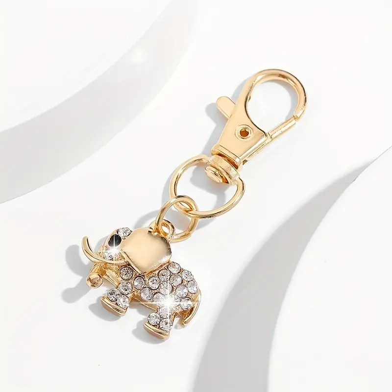 1/20pcs Mini Elephant Fashion Keychain Suitable for Women - Cute Elephant Shaped Key with Lobster Claw, for Car Keys, Handbag & Backpack