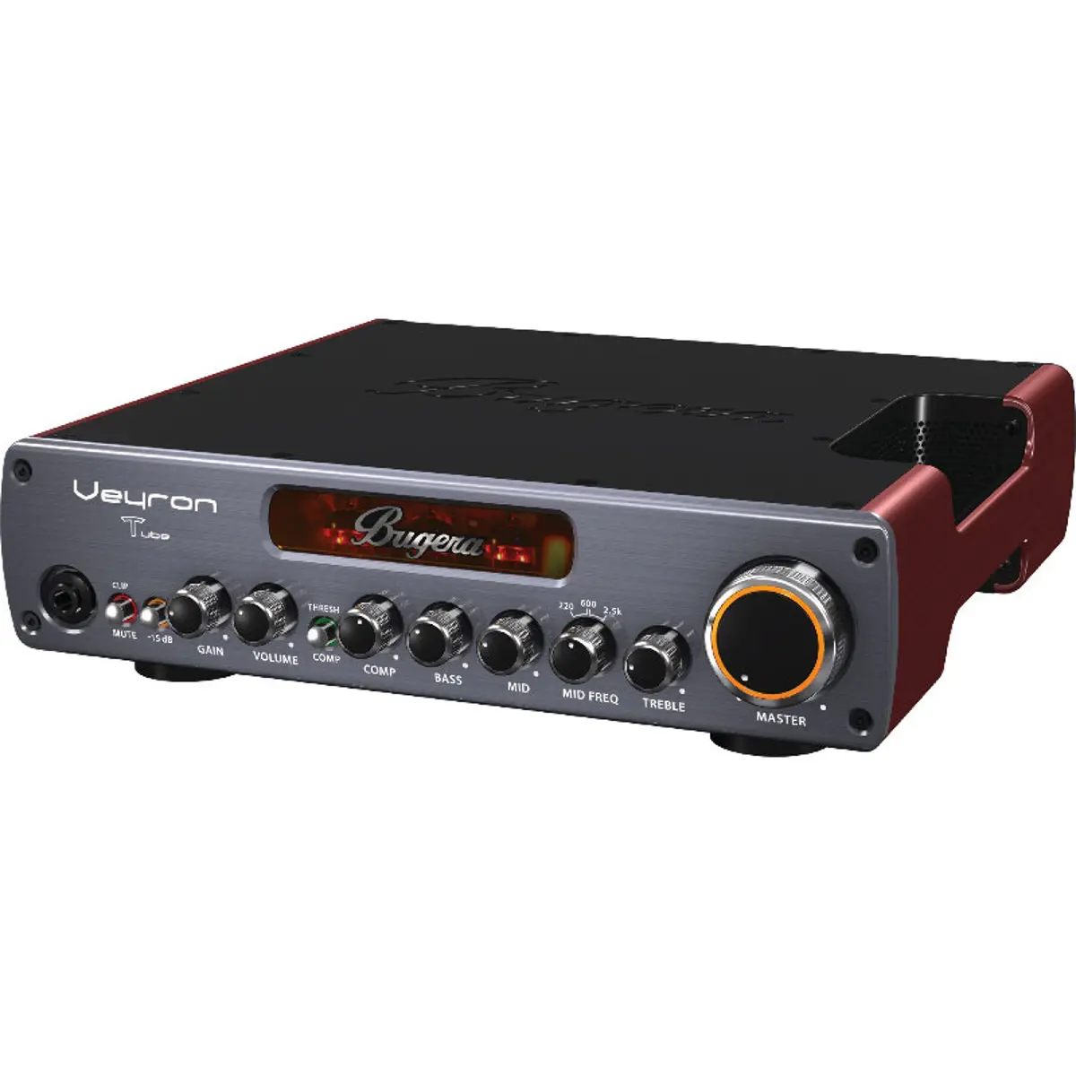 Bugera Veyron T BV1001T 2000W Ultra-Compact Class-D Bass Amplifier with Tube Preamp, Optical Compressor and DYNAMIZER Technology