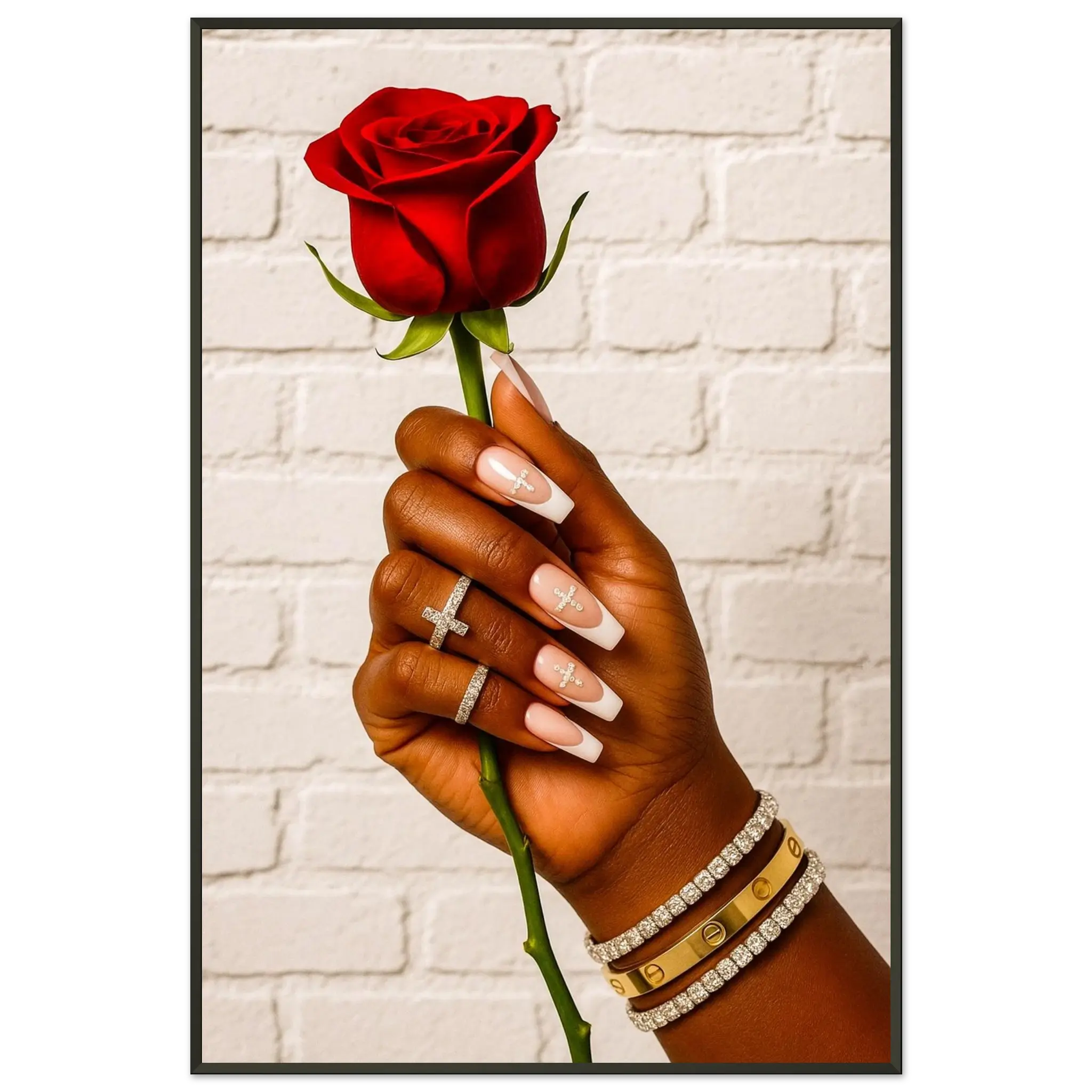 With Love- Metal Framed Poster 60x90 cm / 24x36″