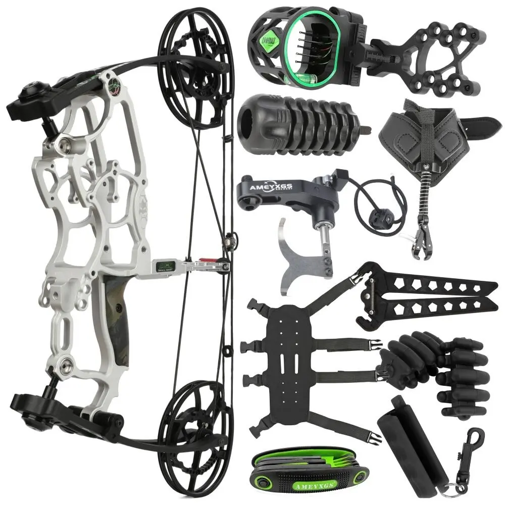 1set Compound bow set 30-70lbs 340FPS labor saving than 80% beginner to expert indoor and outdoor archery adult bow and arrow set with set accessories archery equipment