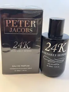 Peter Jacobs 24K INTENSELY Homme 3.4 oz / 100 ML Eau de Parfum for Men Regular Edition Sealed Box