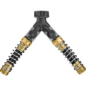 Orbit  Metal Threaded 2 Male & 1 Female Y-Hose Connector with Shut Offs