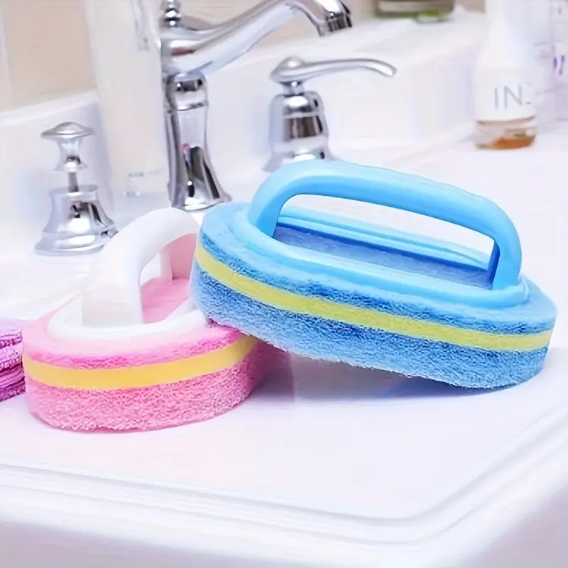 Magic Sponge Easy Cleaning - Ceramic Tile, Glass, Walls, Toilet Shining |     Pink Essential Home Cleaning Tool, Ideal for Kitchen & Bathroom, Christmas Gift