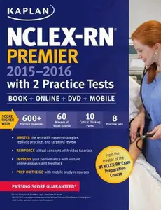 USED-Kaplan NCLEX-RN Premier 2015-2016: With 2 Practice Tests by Kaplan Nursing (Paperback)
