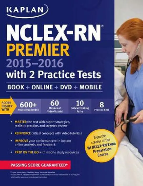 USED-Kaplan NCLEX-RN Premier 2015-2016: With 2 Practice Tests by Kaplan Nursing (Paperback)