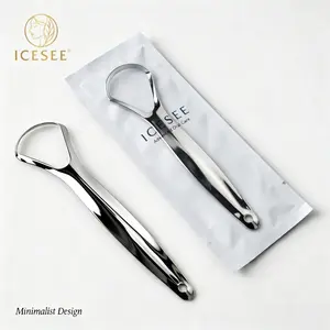 ICESEE Tongue Cleaner (2-Pack) — Crafted from Medical-Grade 420 Stainless Steel to Help Maintain Fresh Breath and Oral Health-B