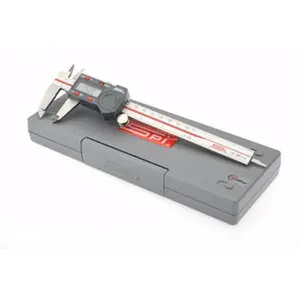Stainless Steel Electronic Precision Measuring Caliper - 0-6" Range, 0.0005" Resolution, 0.0010" Accuracy, 1.57" Jaw Length, CMS141007014 Calibrated Hand Measuring Tool