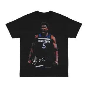 [MADE IN US] Anthony Edwards Shirt - Basketball Shirt, Vintage Player Graphic Shirt for Basketball Fans, Game Day Sports Shirt Gift for Men & Women