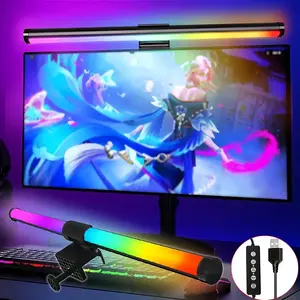 40cm/15, 75inch Monitor Light Bar with RGB Backlight, USB LED Screen Light, Computer Display Light, LED Key Control Game Screen Light, No Screen Glare, Eye Protection for Home Office, USB Light Bar