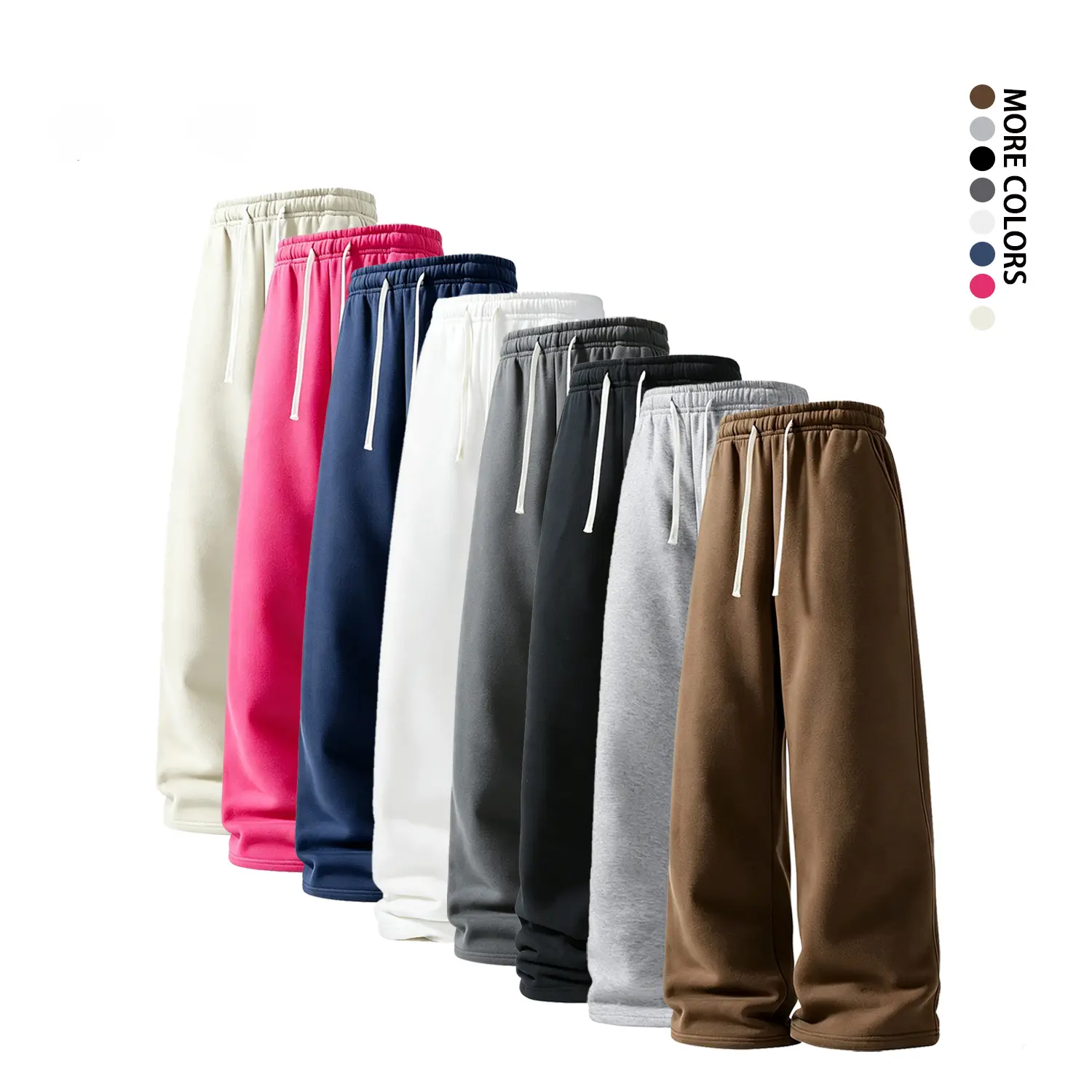 Men’s ultra-soft wide-leg athletic pants for autumn/winter | Breathable sports pants suitable for basketball, running, and fitness (available in 4-pack and single-piece options)