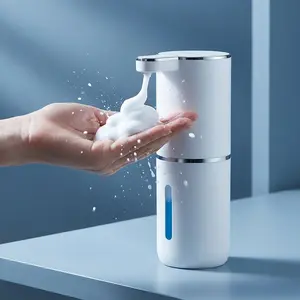 Automatic Touchless Foaming Soap Dispenser, USB Rechargeable Wall Mounted, 3-Level Adjustable Foam Pump, Leak-Proof for Bathroom & Kitchen