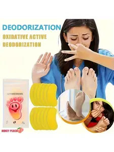 Ultra-Thin Invisible Shoe Deodorizer, Long-Lasting Antibacterial Odor Eliminator, Lemon Scented Foot Freshener, Comfortable and Non-Irritating, Foot Odor Eliminator for Shoes