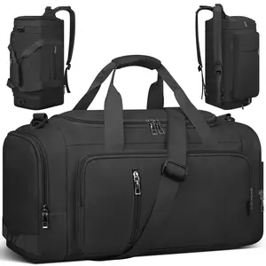 3-IN-1 Gym Bag for Women and Men, 40L Lightweight Duffle Bag for Travel with Shoe Compartment & Wet Pocket, Convertible Travel Bag and Gym Backpack