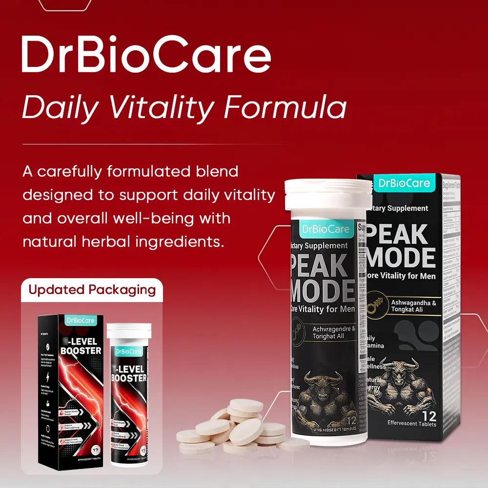 PEAK MODE by DrBioCare | Maca, Zinc & Ashwagandha Herbal Supplement