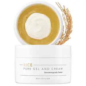 Thank You Farmer - Rice Pure Gel and Cream (2.81 fl.oz / 80ml) Hydrating Moisturizer Skincare Lightweight Moisturizing Plant Sensitive Soothing Skin Repair