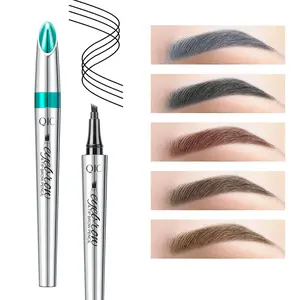 Waterproof Eyebrow Pen with Microfork Tip Applicator, 1 Count Long Lasting Eyebrow Pen, Easy To Apply, Eye Brow Makeup Tool for Women, Cosmetic, Eyebrow Liquid, Eyebrow Makeup Products