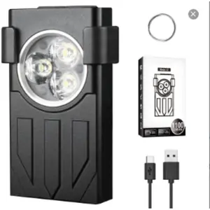 DIZOND V7 Mini Keyring Super Bright 1100 Lumen USB C Rechargeable 10 Modes Led Torch with White Red UV Blue Light,Waterproof Magnetic Pocket EDC Flashlight for Camping and Emergency Use