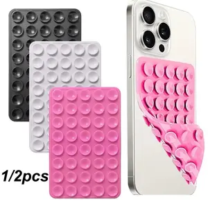 Double-Sided Silicone 40 Suction Cup Phone Case Mount, Hands-Free Strong Grip Holder, Ideal for Selfies & Videos, Smartphone Accessories, Universal Smartphone Holder, Phone Holder Design, Vacuum Suction Phone Holder