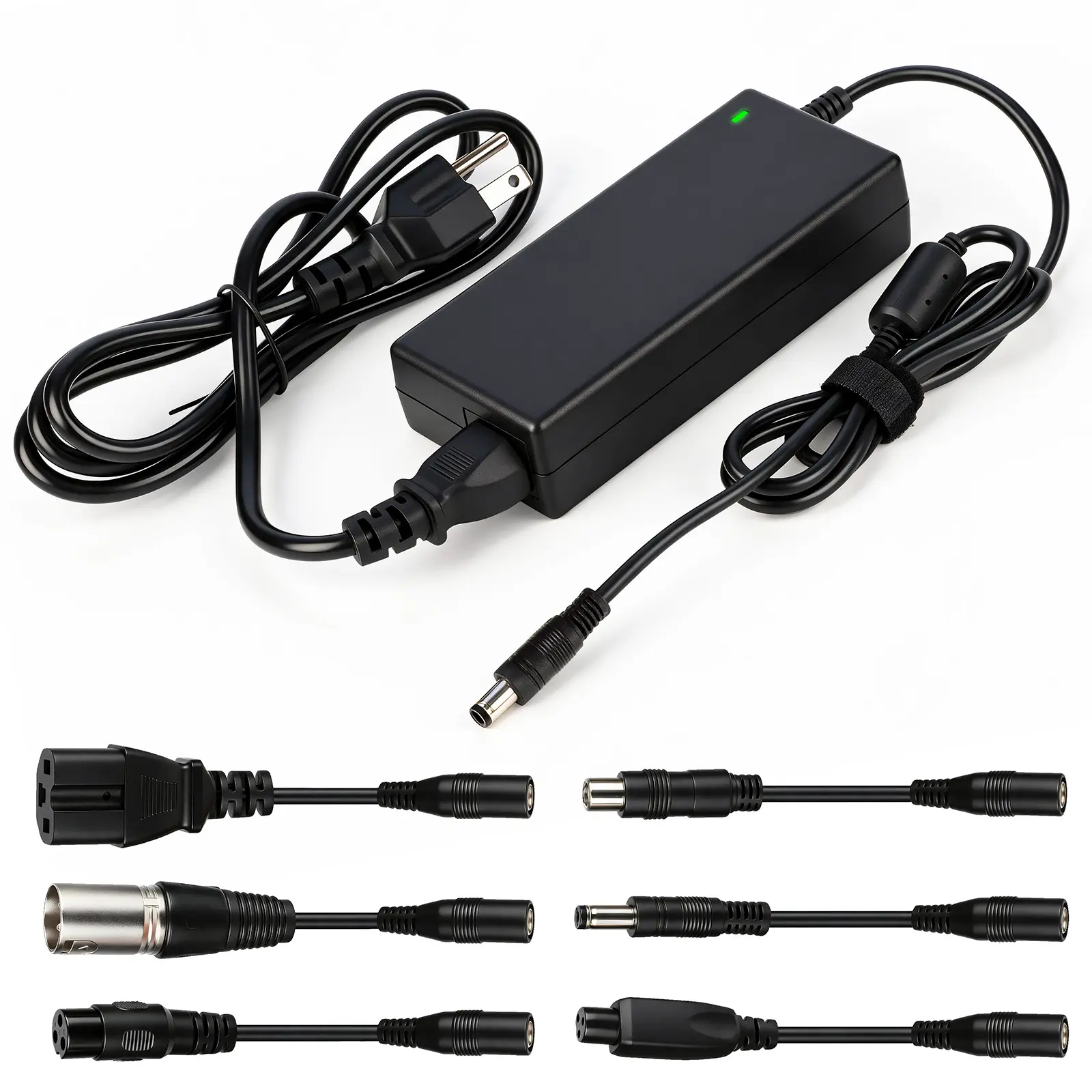 KUNLUN 42V 2A Output Electric Scooter Charger with 7 Multiple Connectors & ABS+PC Shell - Fast 2A Charge, Compatible with Gotrax, Razor, Jetson, Ninebot, Voyage, Hiboy 36V Lithium Battery Packs, M365, Hoverboard, Swagtron