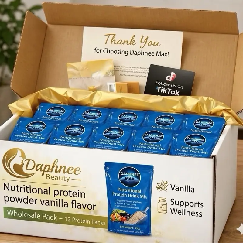 Daphnee Max Nutritional Protein Powder Vanilla Flavor Wholesale Pack 12 ...