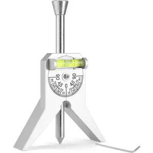 Premium Pipe Center Finder - Essential Center Finder Tool for Pipefitters - Measures 0.5" & Up, with 4" Y-Type Base & Dial Bubble.