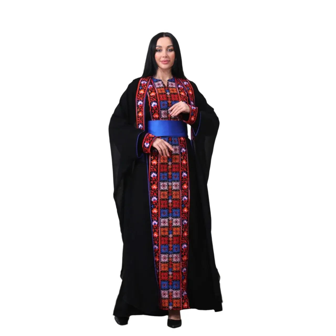 Embroidered Elegant Abaya With Cardigan