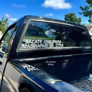 Sacate Una Para Imaginarme La Otra words Decal Sticker Car Exterior Accessory For Cars, Trucks, SUV, Room Windows