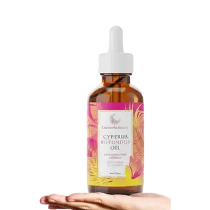 60ml Caramela Beauty Cyperus Rotundus Oil, Natural Cyperus Rotundus Oil For Hair Removal, Moisturizing & Soothing Cyperus Oil For Reducing Body Hair Growth, Hair Removal Oil Ideal for All Skin Types