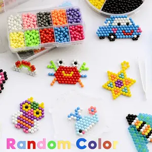 Water Mist Beads Kit, 1 Set DIY Water Soluble Beads Kit, Magic Beads Kit, Handmade Beads Kit, Creative Handmade Toy for Party, Home, School, Bead Mix, DIY Galaxy Beads