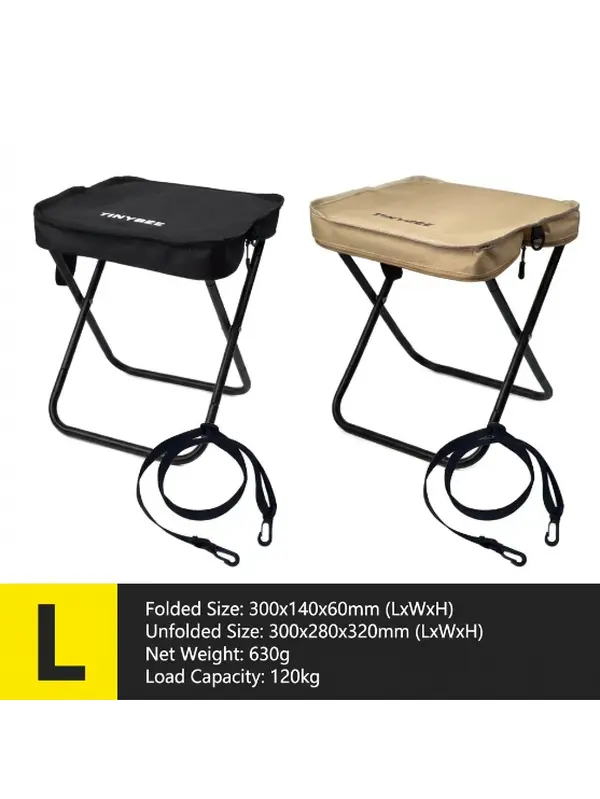 Portable Compact Unisex Camping Chair with Shoulder Strap, 1.5 lbs Ultra Light, Max Load 400lbs, Outdoor Sit Support, Camping Gear for Camping Hiking, Ideal Gift
