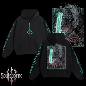 [Soulsborne Style] Vintage Grim Style Ludwig the Accursed Holy Blade - Bloodborne Unisex Hoodie, Soulsborne Gaming Apparel, Game Shirt, Video Game Clothes, Boy Merch, Gift For Him, Gift For Her, Soulslike Streetwear