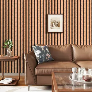 Self-Adhesive Wood Grain Wallpaper Roll, Vintage Waterproof Moisture-Proof Wall Paper, Removable Decorative Sticker for Living Room Tea Room Bedroom