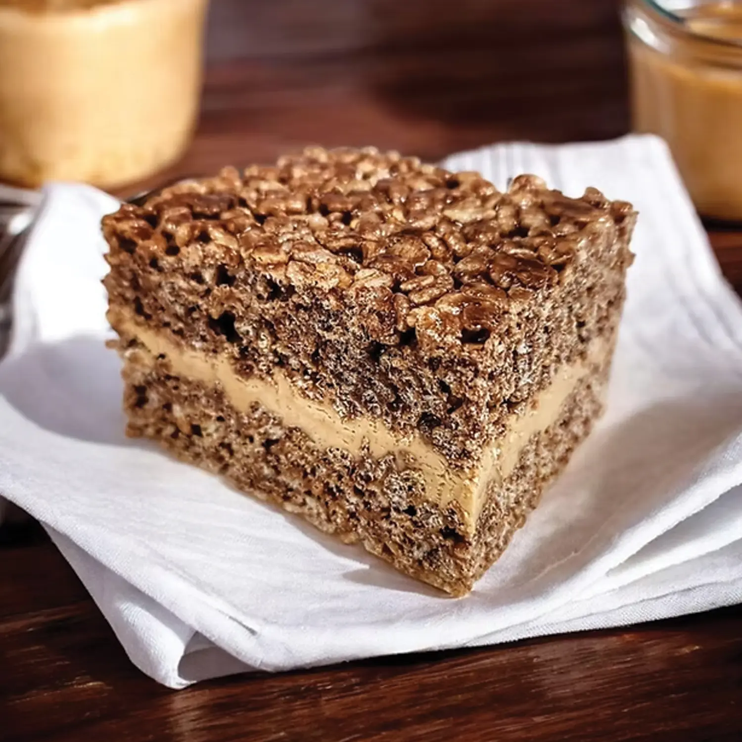 Peanut Butter Cup Rice Crispie Treat from Carrie's Crispies