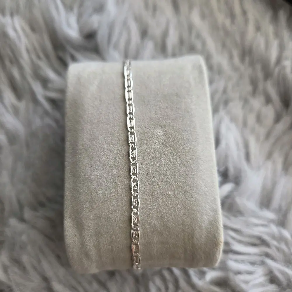 Mexican .925 silver mirror-style bracelet  Pulsera estilo espejo de plata .925 mexicana