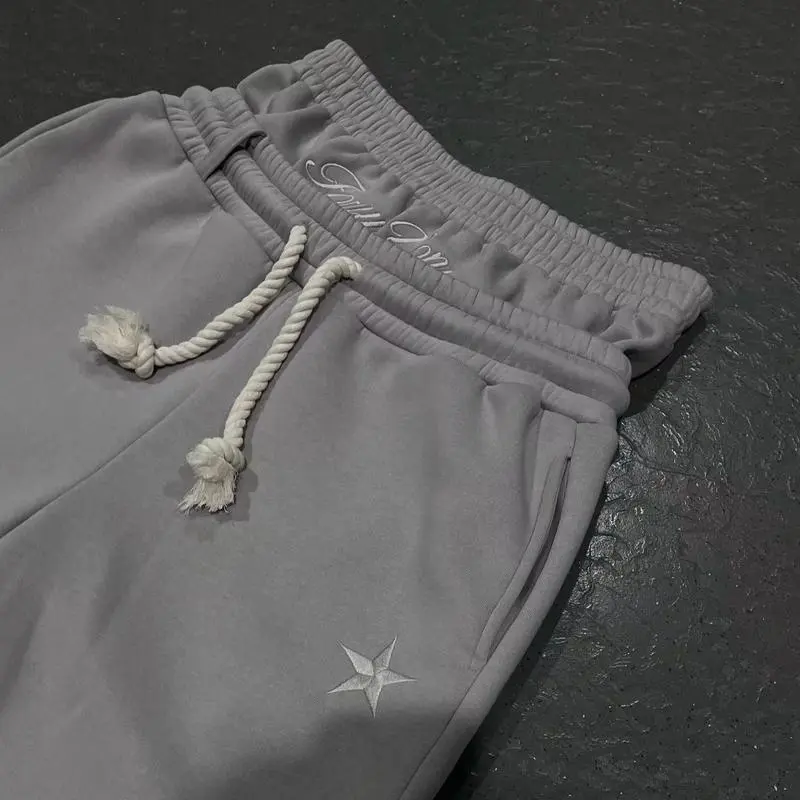 2025 Baggy Double Waist Sweatpants - Waisted Sweatpants Workout Active Joggers Pants Casual Summer Lounge Tracksuit