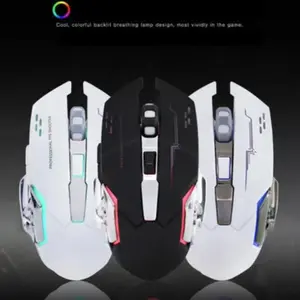 Rechargeable Wireless Gaming Mouse, Silent Bluetooth-compatible Design, USB Interface, Ideal for E-Sports & PC Gamers, Enhance Your Gaming Experience