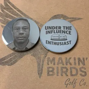 Golf ball marker Tiger Woods Mugshot Under The Influence Enthusiast Design