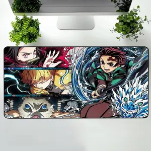 Demon Slayer Kimetsu No Yaiba Desk Mat Gaming Setup Mousepad Gift for her Anime