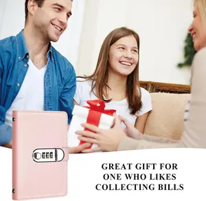100 Envelopes Money Saving Challenge Book with Password Lock, Savings Challenges Book Budget Planner with Cash Envelopes
