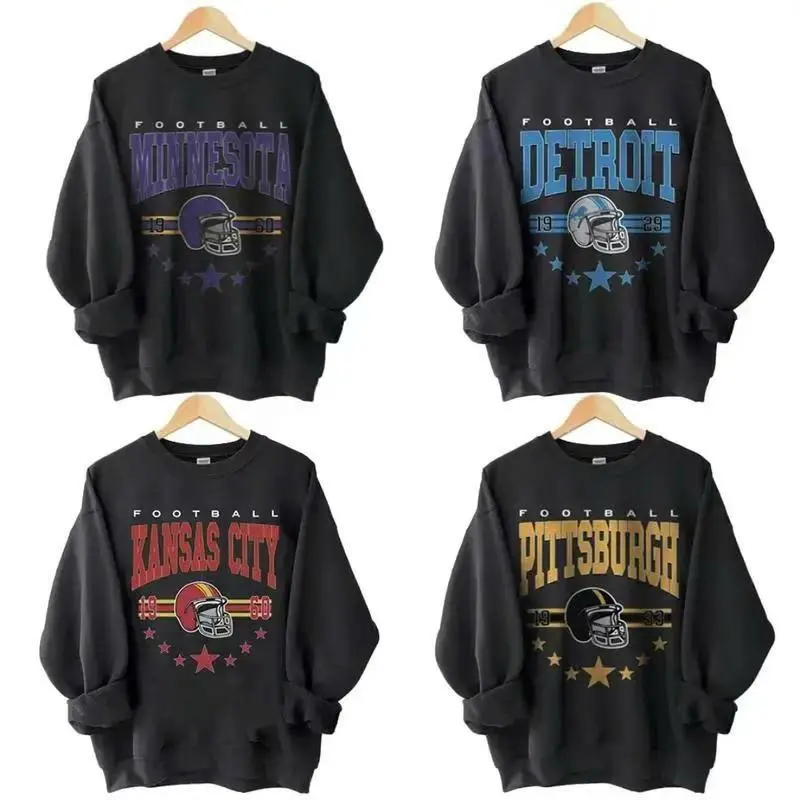 90s All Team Football Black Color Sweatshirt, Vintage 1960 Football Sweatshirt, Cowboy Sweatshirt, Cowboy Football Game Day Shirt, Team Unisex Shirt Gift Football Fan