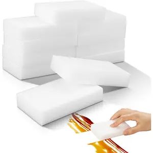 10Pack Melamine Sponges for Multi-Purpose Cleaning - Tough, Durable Magic Sponge Erasers for Use  Sinks, Kitchen, Bathrooms, Walls, Floors, Bathtubs, Shoes, Furniture,  - Won't  Easily.