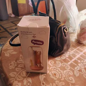 Electric Bottle Cleaning Brush, Baby Bottle Brush Cleaner, Water Bottle Cleaning Kit, Nipple Brush,Straw Cleaner Brush, 360° Rotation, Silicone Material, Waterproof,6 Packs Set for Newborns