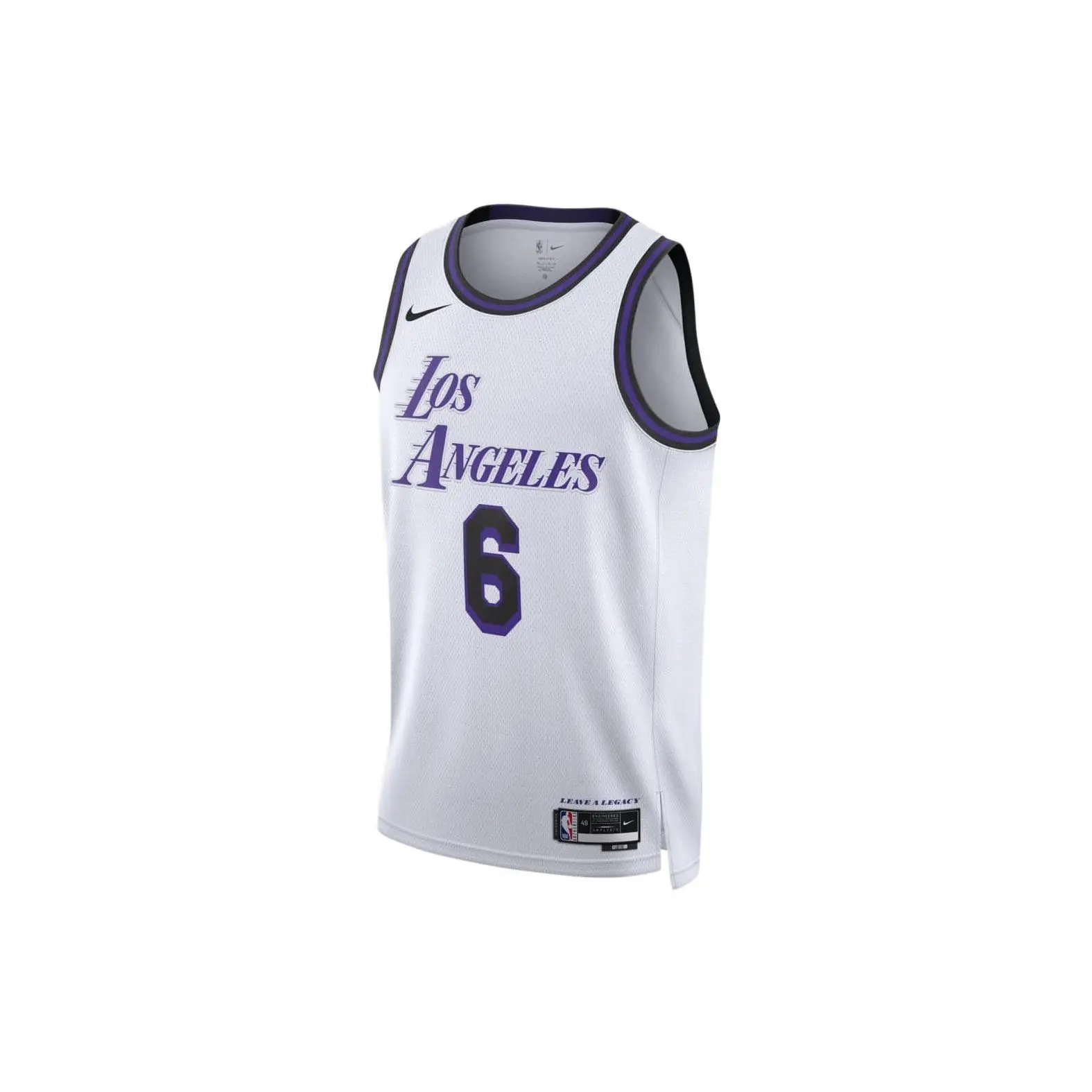 Nike LeBron James L.a. Lakers Dri Fit Jersey Unisex White DO9597-101