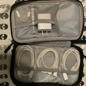 Product Review of Cable Storage Bag, Portable Double Layer Makeup Storage Box, Waterproof Stationary Storage Container, Travel Organization Pouch for Outdoor Travel, Gift Choice #TOP PICKS from l**a