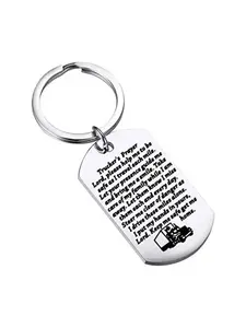 Truck Driver Gift Keep Me Safe Get Me Home Trucker's Prayer Heavy Duty Keychain Gift for Truck Drivers Dad Husband Father of the Bride Gift